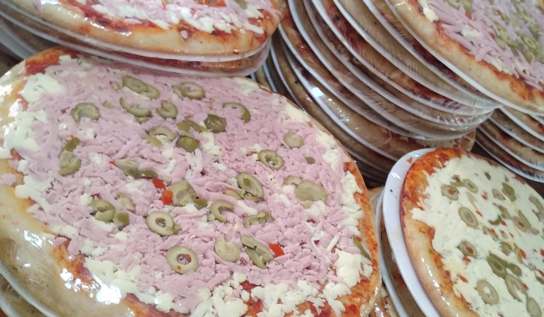 Producción de pizzas de Panificación del Valle